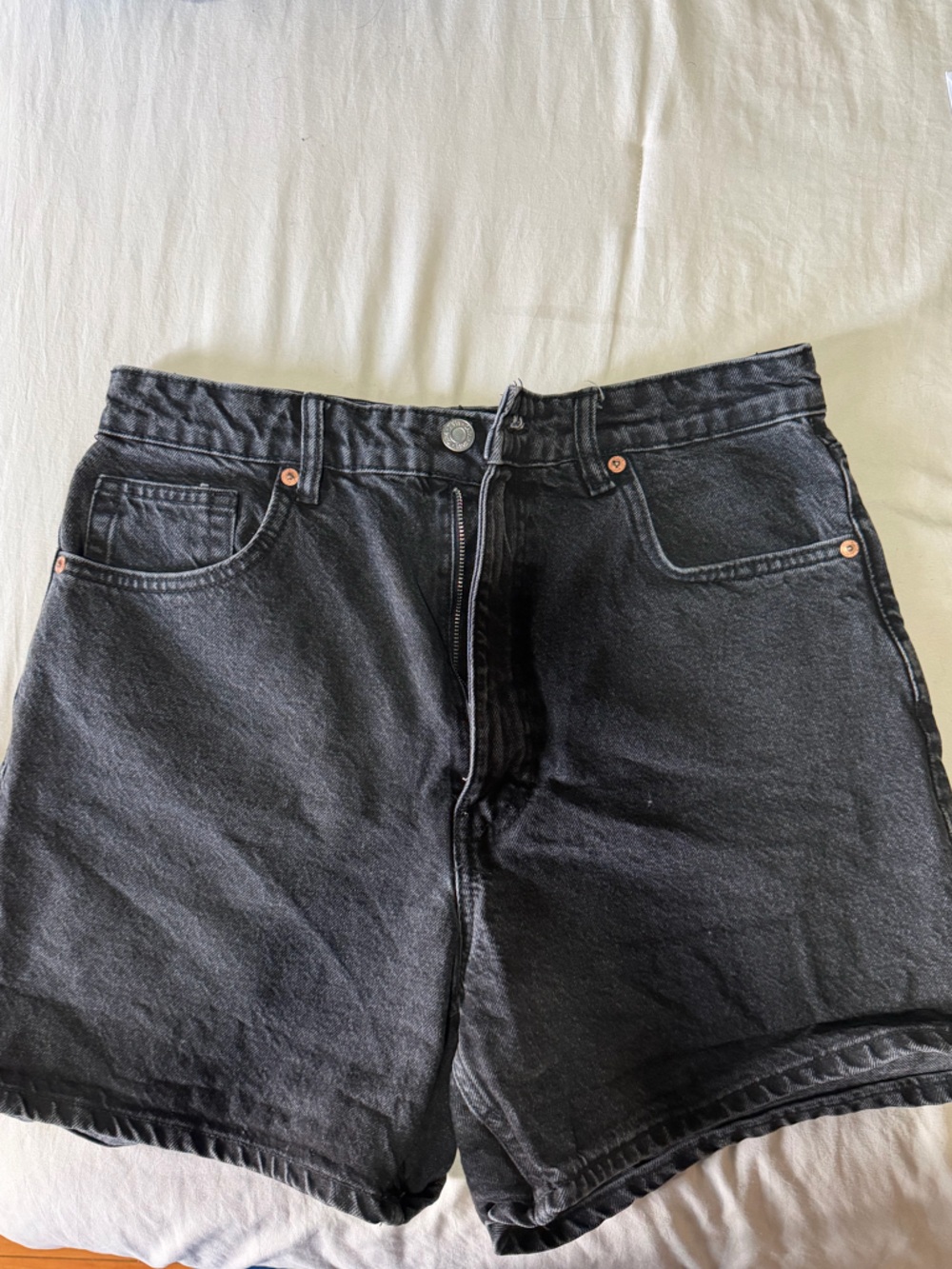 Zara Washed Black Denim Pants